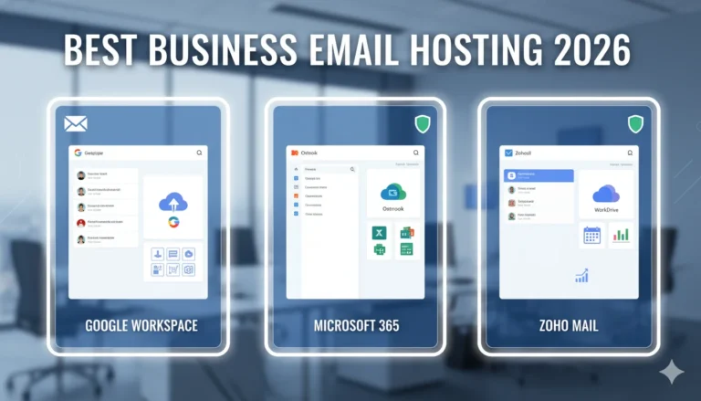 Best Business Email Hosting Services in the USA (2026) – Google Workspace vs Microsoft 365 vs Zoho Mail
