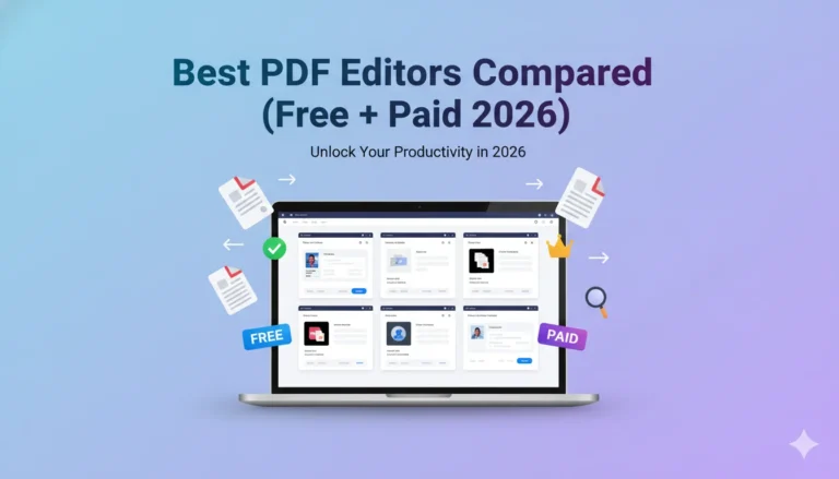 Best PDF Editor Software for 2026 (Free and Paid Options)