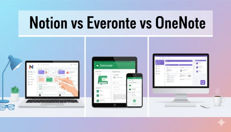 Notion vs Evernote vs OneNote: Which Note-Taking App is Best for You?